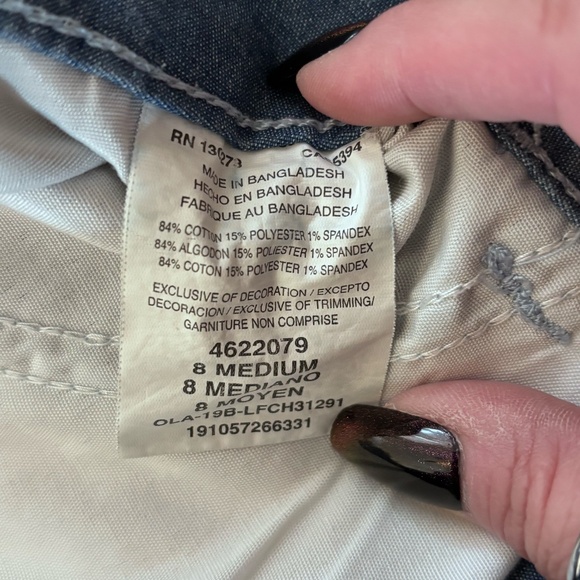 Lee Women's Regular Fit Mid Rise Shorts SZ 8 - Picture 9 of 10